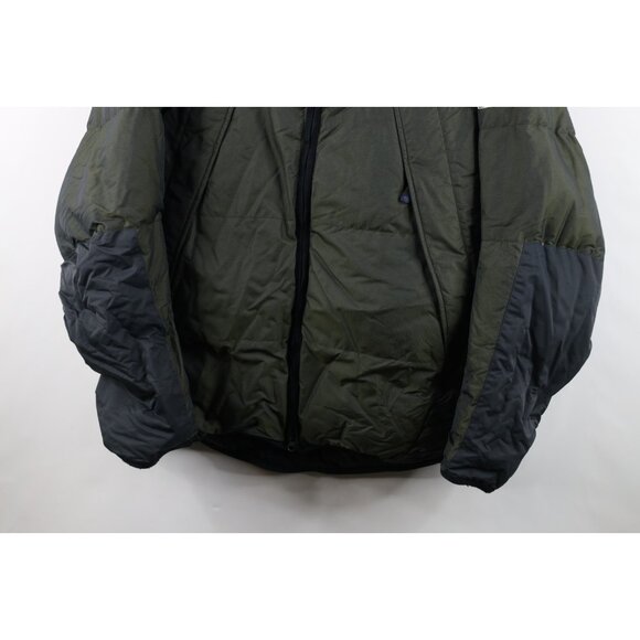 Vtg 90s Nautica Competition Mens Large Spell Out Color Block Down Puffer Jacket - Picture 3 of 16